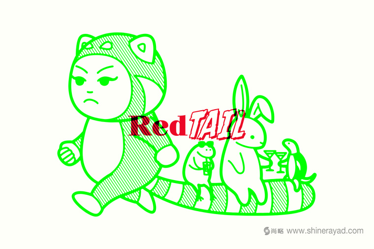 Red Tail 紅尾酒吧logo設(shè)計(jì)、吉祥物設(shè)計(jì)、VI設(shè)計(jì)、品牌形象設(shè)計(jì)-上海品牌設(shè)計(jì)公司