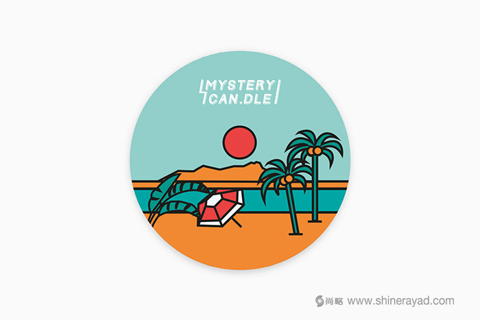 上海包裝設(shè)計公司分享Mystery Can 夏季系列蠟燭包裝設(shè)計插畫設(shè)計靈感