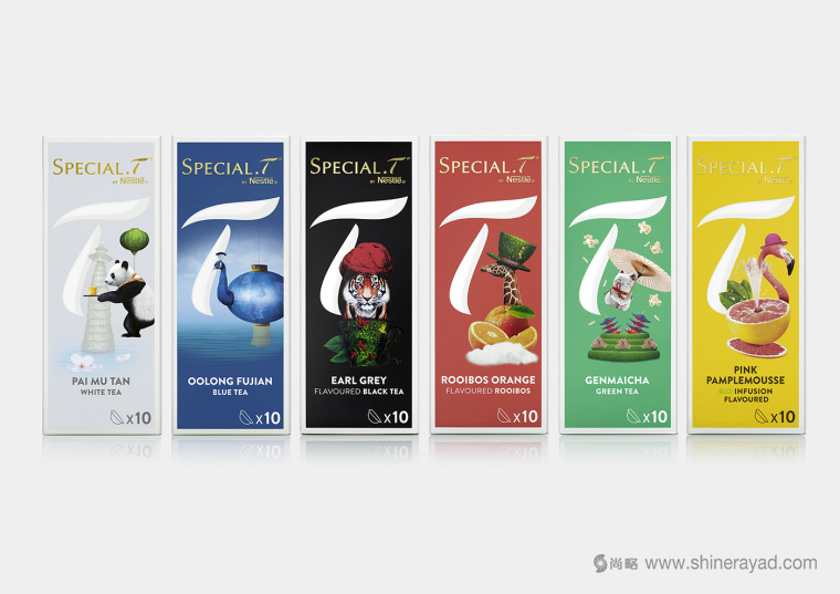 上海包裝設計公司欣賞：SPECIAL.T 雀巢優(yōu)質茶葉膠囊品牌系列包裝設計
