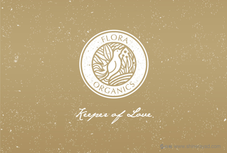 Flora Organics 有機天然化妝品品牌小鳥標志設計-上海品牌設計公司2 Flora Organics 有機天然化妝品品牌小鳥標志設計-上海品牌設計公司2