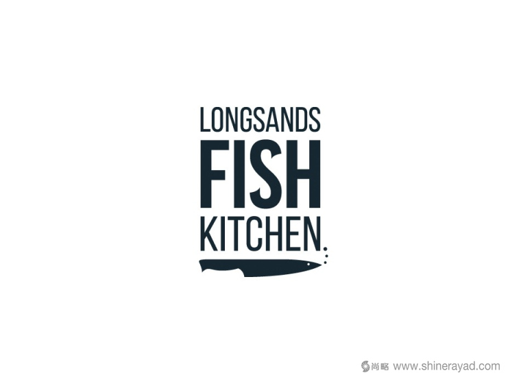 Longsands Fish Kitchen 海鮮魚類餐廳餐飲logo設計-上海LOGO設計公司 Longsands Fish Kitchen 海鮮魚類餐廳餐飲logo設計-上海LOGO設計公司