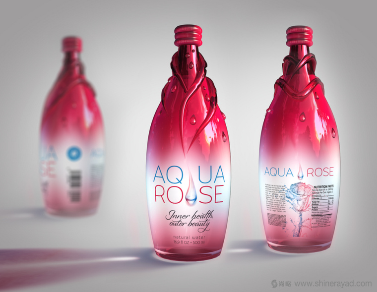 Blk Rose新玫瑰水飲料創(chuàng)意瓶型設(shè)計包裝設(shè)計-上海包裝設(shè)計公司 Blk Rose新玫瑰水飲料創(chuàng)意瓶型設(shè)計包裝設(shè)計-上海包裝設(shè)計公司