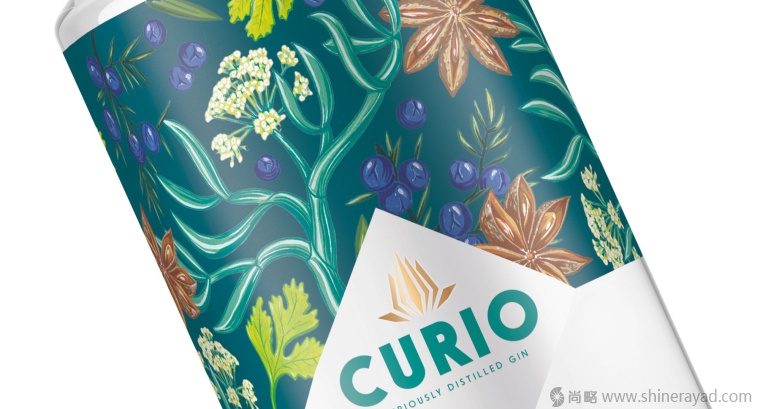 國(guó)外手繪植物花卉插畫風(fēng)格洋酒包裝設(shè)計(jì)-curio杜松子酒和伏特加酒包裝設(shè)計(jì)3 國(guó)外手繪植物花卉插畫風(fēng)格洋酒包裝設(shè)計(jì)-curio杜松子酒和伏特加酒包裝設(shè)計(jì)3