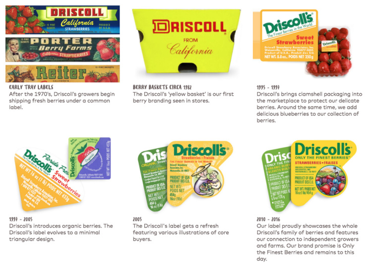 Driscoll''''s 漿果新品牌形象設(shè)計草莓藍莓樹莓黑莓水果農(nóng)產(chǎn)品新包裝設(shè)計-上海包裝設(shè)計公司