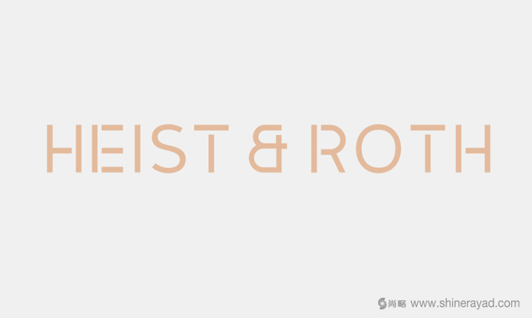 Heist & Roth 化妝品標(biāo)志字體設(shè)計-上海品牌形象設(shè)計公司3
