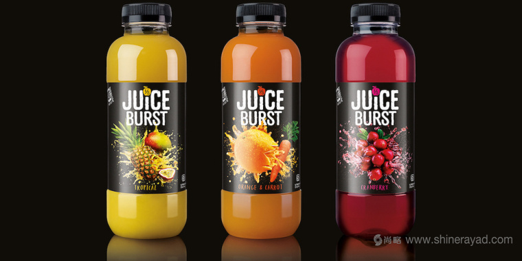 水果爆炸創(chuàng)意JUICEBURST 果汁包裝設(shè)計-上海飲料包裝設(shè)計公司1