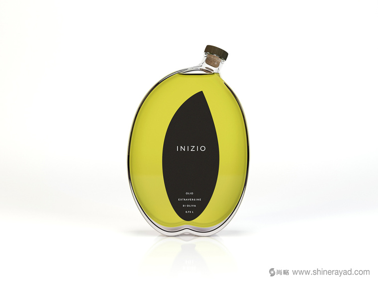 Inizio 橄欖油瓶型造型設計與禮盒包裝設計-上海食用油包裝設計公司3