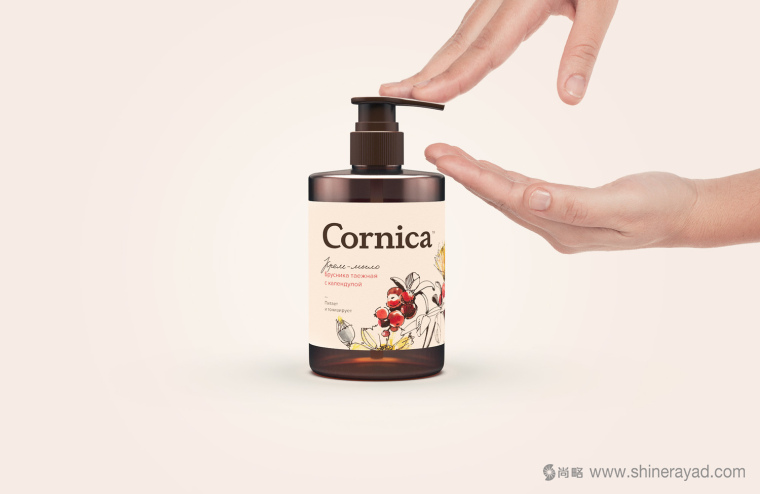 植物素描與水彩插畫CORNICA洗發(fā)水沐浴露清潔衛(wèi)生與天然化妝品包裝設(shè)計(jì)-上海包裝設(shè)計(jì)公司4 植物素描與水彩插畫CORNICA洗發(fā)水沐浴露清潔衛(wèi)生與天然化妝品包裝設(shè)計(jì)-上海包裝設(shè)計(jì)公司4