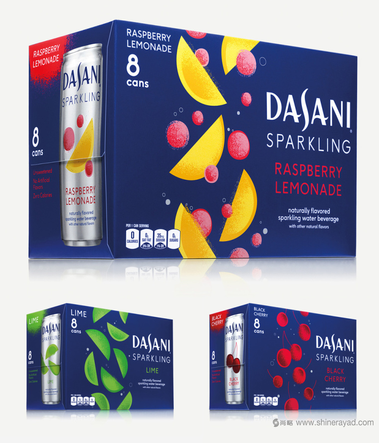 Dasani 達薩尼無糖加味水飲料包裝設計-上海包裝設計公司1