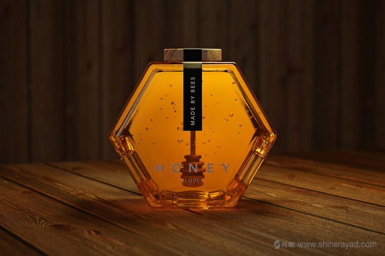 六角形造型設(shè)計(jì)Honey 蜂蜜產(chǎn)品瓶型設(shè)計(jì)包裝設(shè)計(jì)-上海包裝設(shè)計(jì)公司1