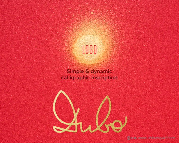 Divo 紅金英文花體字logo設(shè)計模版-上海logo設(shè)計公司設(shè)計欣賞1