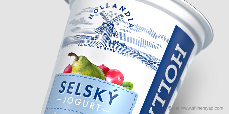 HOLLANDIA 酸奶品牌形象更新設(shè)計(jì)（logo設(shè)計(jì)包裝設(shè)計(jì)）-上海品牌設(shè)計(jì)公司欣賞1