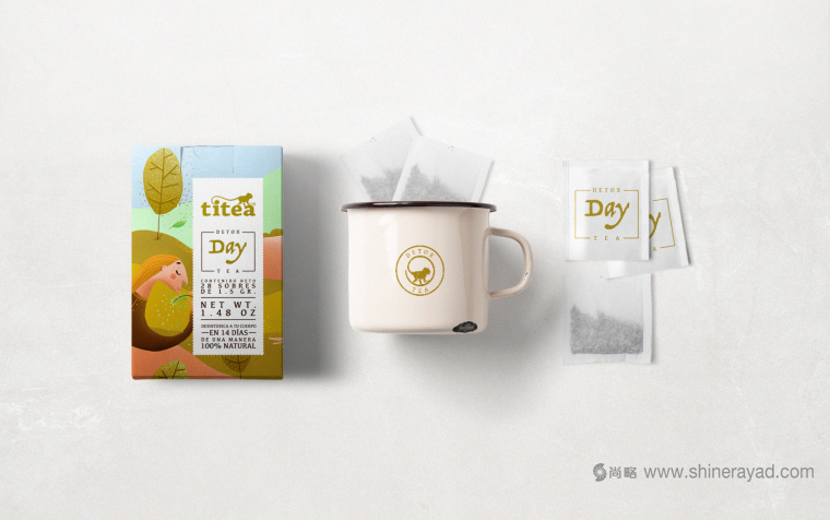 TITEA 伶猴品牌茶葉包裝設(shè)計插畫設(shè)計-上海包裝設(shè)計公司5