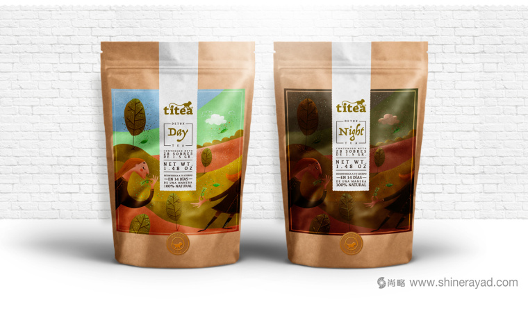 TITEA 伶猴品牌茶葉包裝設(shè)計(jì)插畫設(shè)計(jì)-上海包裝設(shè)計(jì)公司2
