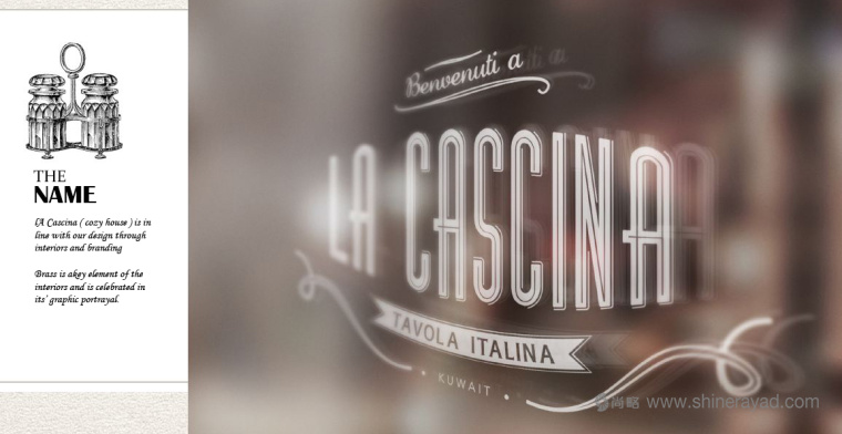 LA CASCINA 意大利與法國融合菜餐廳餐飲品牌VI視覺形象識別設(shè)計-上海VI設(shè)計公司5