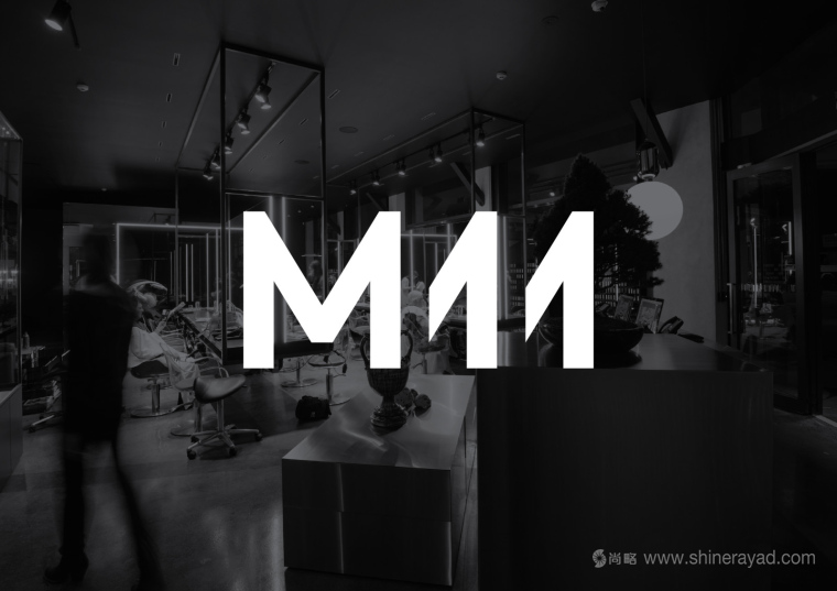 M11 高端豪華時尚理發(fā)店理發(fā)沙龍LOGO設(shè)計-上海logo設(shè)計公司1