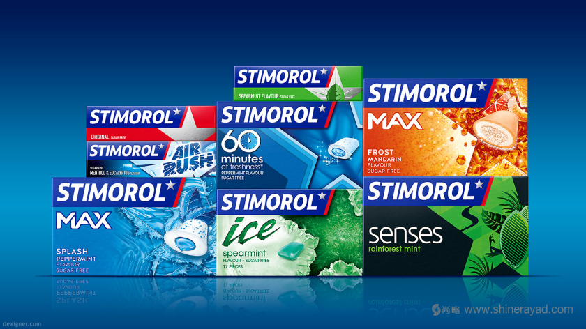歐洲口香糖品牌Stimorol 五星系列新包裝設(shè)計-上海包裝設(shè)計公司1 歐洲口香糖品牌Stimorol 五星系列新包裝設(shè)計-上海包裝設(shè)計公司1