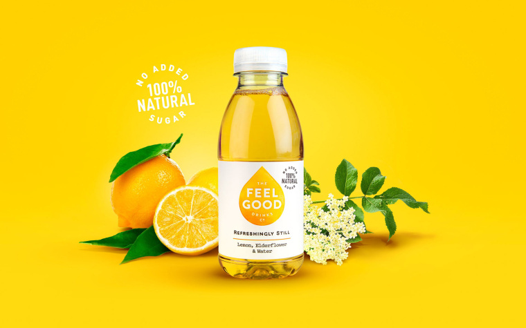 純凈自然風格 Feel Good 果汁飲料包裝設(shè)計品牌推廣