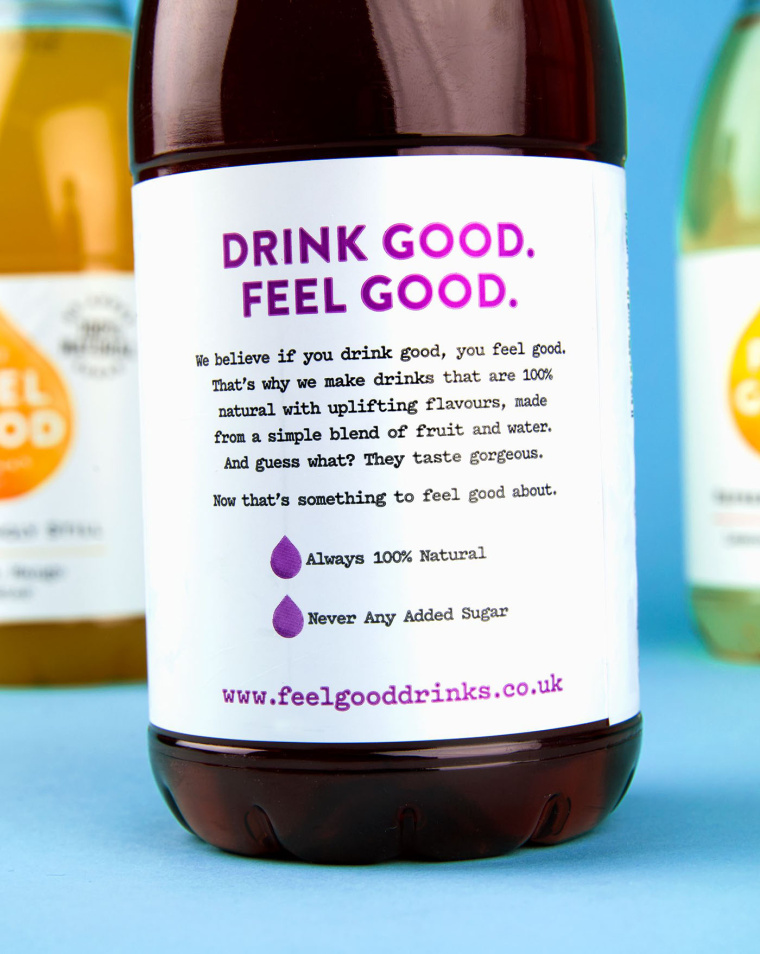 純凈自然風格 Feel Good 果汁飲料包裝設(shè)計品牌推廣