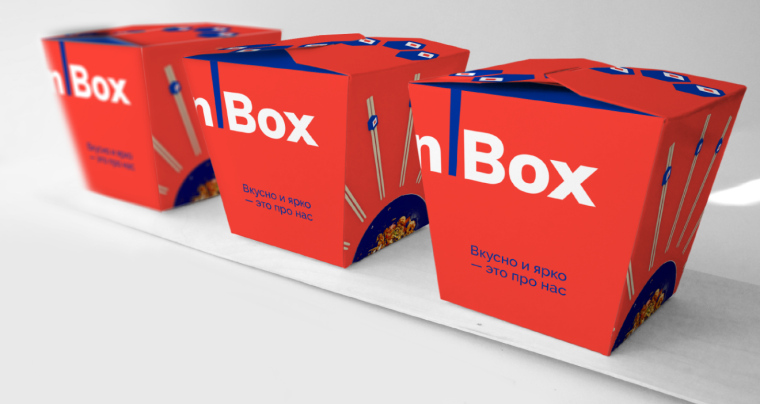 極具視覺沖擊力的Wok''n''Box 外賣餐飲品牌vi設計