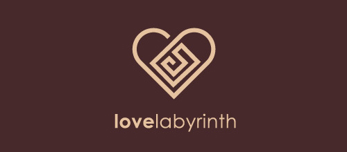 表達(dá)愛(ài)情愛(ài)心的心形logo設(shè)計(jì)-LOVELABYRINTH 表達(dá)愛(ài)情愛(ài)心的心形logo設(shè)計(jì)-LOVELABYRINTH