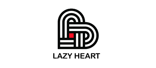 表達(dá)愛(ài)情愛(ài)心的心形logo設(shè)計(jì)-懶惰的心 表達(dá)愛(ài)情愛(ài)心的心形logo設(shè)計(jì)-懶惰的心