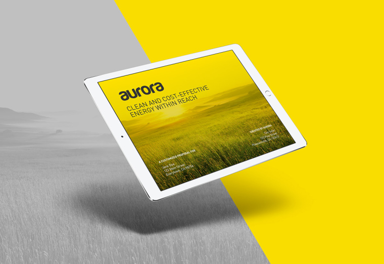 AURORA 太陽能公司PPT演示模板設(shè)計-上海品牌設(shè)計公司