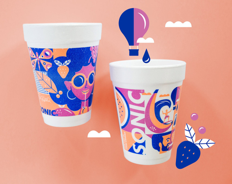 時(shí)尚餐飲品牌設(shè)計(jì)-Sonic外賣飲料杯餐飲盒子包裝設(shè)計(jì),給您深深的夏日懷念 時(shí)尚餐飲品牌設(shè)計(jì)-Sonic外賣飲料杯餐飲盒子包裝設(shè)計(jì),給您深深的夏日懷念