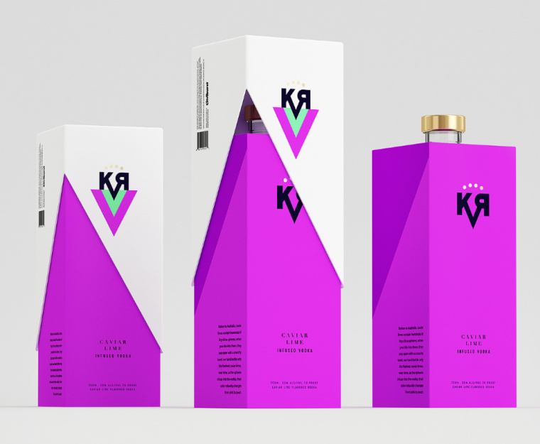 KVR酒精飲料品牌設計包裝設計,互補色箭頭符號,讓包裝超有識別性 KVR酒精飲料品牌設計包裝設計,互補色箭頭符號,讓包裝超有識別性