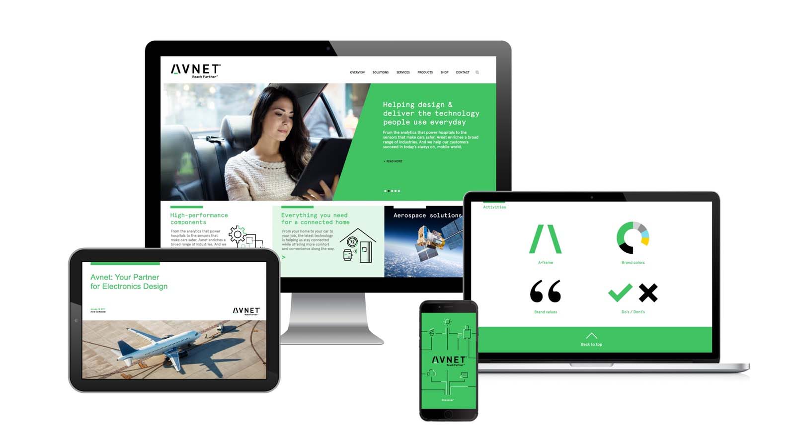AVNET電子元件集團(tuán)新品牌logo與視覺形象VI設(shè)計(jì)