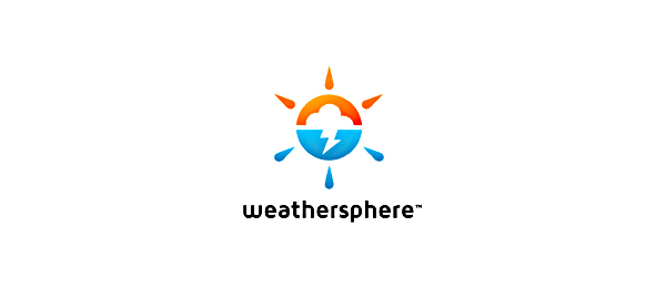 創(chuàng)意太陽logo設計靈感-Weathersphere天氣預報logo 創(chuàng)意太陽logo設計靈感-Weathersphere天氣預報logo
