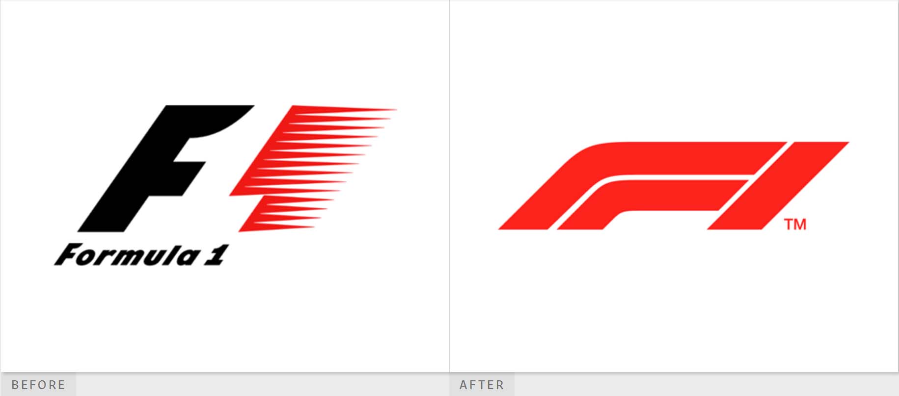 F1更換新標(biāo)志，新標(biāo)志設(shè)計(jì)展現(xiàn)賽車場(chǎng)彎道形象