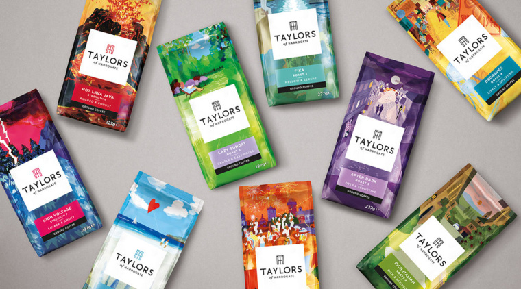 Taylors of Harrogate 邀請(qǐng)三位藝術(shù)家創(chuàng)作的茶葉包裝設(shè)計(jì)賞析