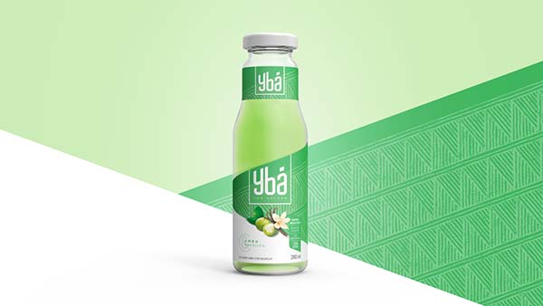 引用神話色彩和水果結(jié)合的Ybá冰茶飲料包裝設(shè)計欣賞
