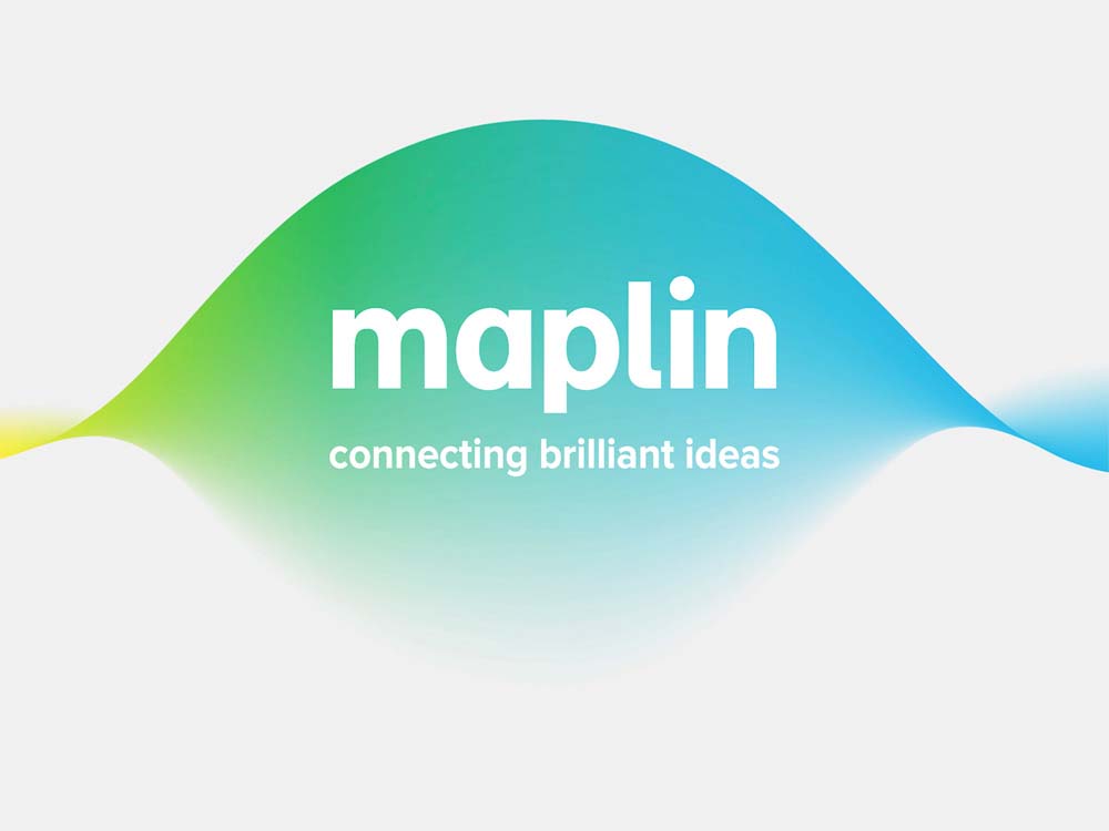英國電子零售品牌Maplin動感漸變電子風(fēng)格標(biāo)志設(shè)計與VI形象設(shè)計