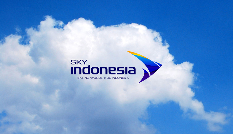 SKY INDONESIA航空公司logo設計:代表印尼航空安全\精準\效率文化\友好的箭鳥logo SKY INDONESIA航空公司logo設計:代表印尼航空安全\精準\效率文化\友好的箭鳥logo