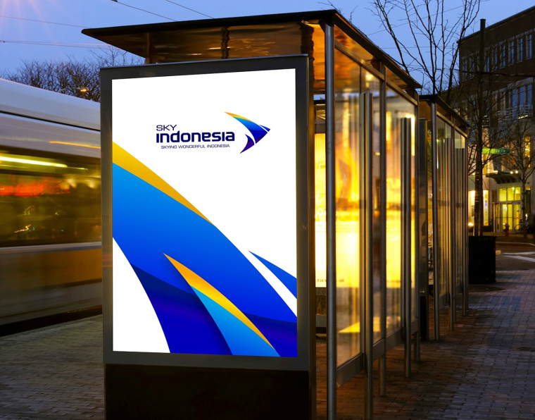 SKY INDONESIA航空公司logo設計:代表印尼航空安全\精準\效率文化\友好的箭鳥logo SKY INDONESIA航空公司logo設計:代表印尼航空安全\精準\效率文化\友好的箭鳥logo