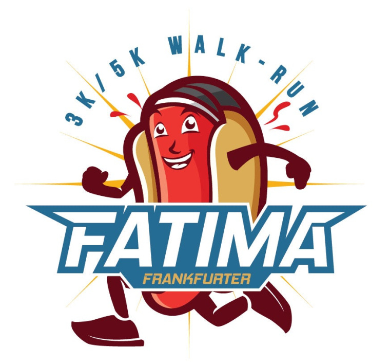 上海標(biāo)志設(shè)計公司-Fatima Frankfurter 3k / 5k Walk-Run使用跑步的熱狗吉祥物標(biāo)志設(shè)計