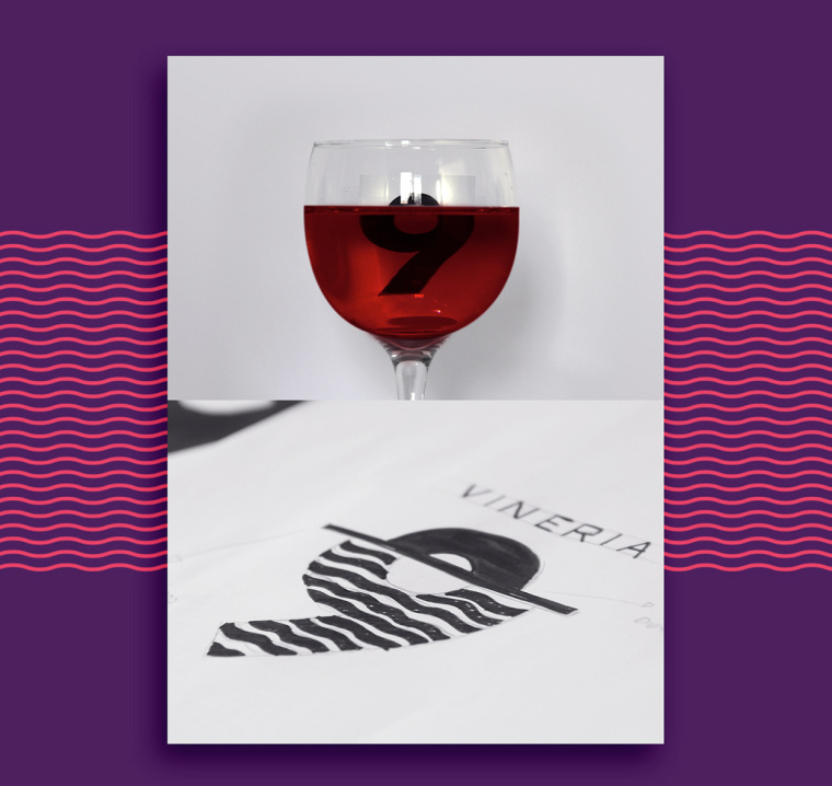 Vinery 9 葡萄園紅酒電商網(wǎng)站數(shù)字9logo設(shè)計/VI設(shè)計/品牌視覺識別設(shè)計