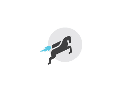 噴氣背包Jetpack馬logo設計