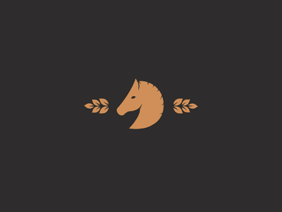 布朗馬象征復雜的馬logo設計