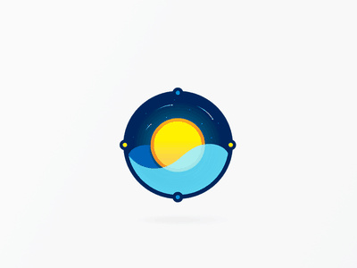 陽光和水的logo設(shè)計