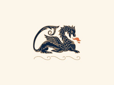 傳統(tǒng)的龍logo設(shè)計