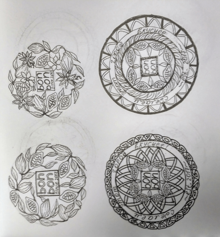 食物花卉圖案徽標風格 BonBon 咖啡廳餐廳標志設(shè)計VI形象設(shè)計欣賞 食物花卉圖案徽標風格 BonBon 咖啡廳餐廳標志設(shè)計VI形象設(shè)計欣賞