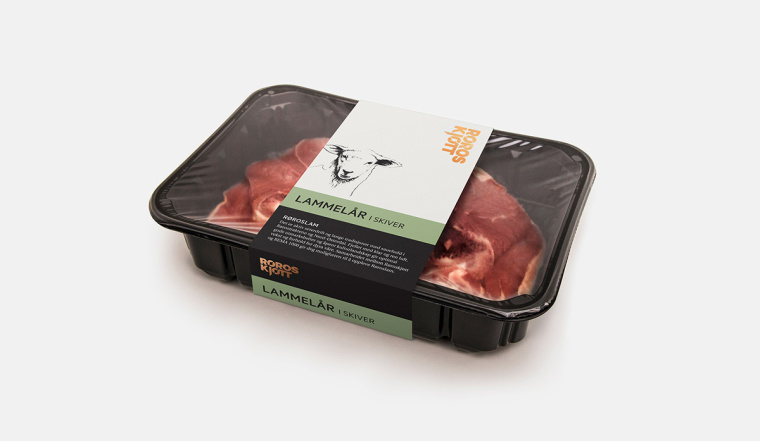 鉛筆動物頭像插畫R?ROSKJ?TT鮮肉肉類品牌形象設(shè)計包裝設(shè)計