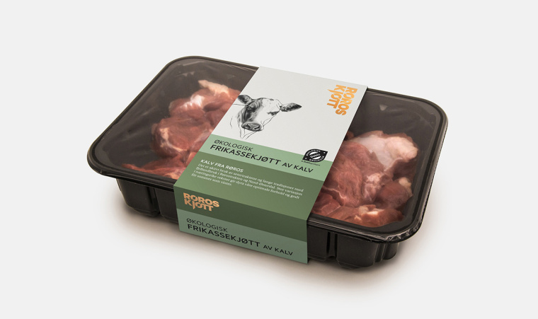 鉛筆動物頭像插畫R?ROSKJ?TT鮮肉肉類品牌形象設(shè)計包裝設(shè)計