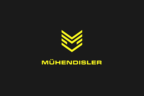 Mhendisler建筑公司幾何線條風(fēng)格logo設(shè)計