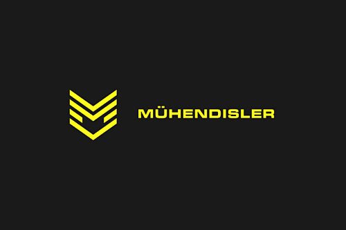 Mhendisler建筑公司幾何線條風(fēng)格logo設(shè)計
