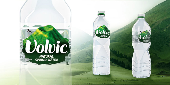 Volvic 礦泉水塑料瓶型設(shè)計包裝標簽設(shè)計-上海包裝設(shè)計公司