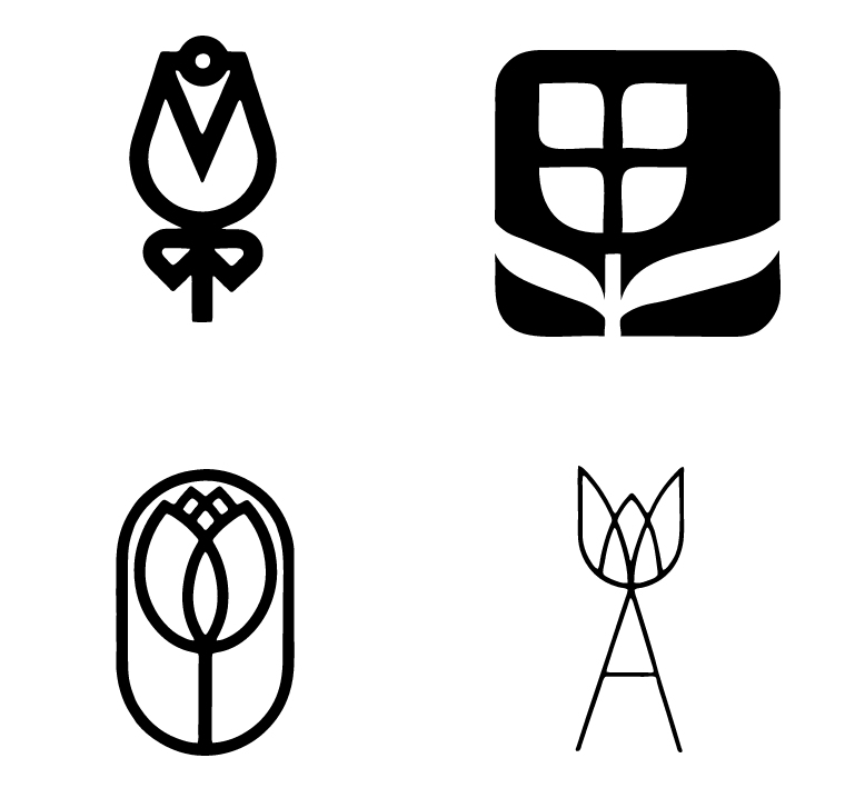 創(chuàng)意花朵標(biāo)志設(shè)計(jì)欣賞 flower logo design-上海logo設(shè)計(jì)公司